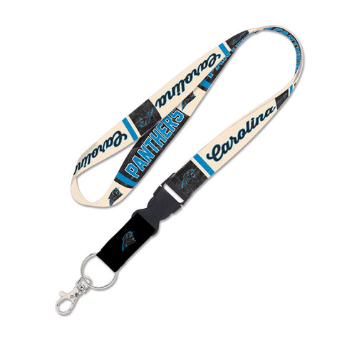 Carolina Panthers Lanyard with Detachable Buckle Vintage-0