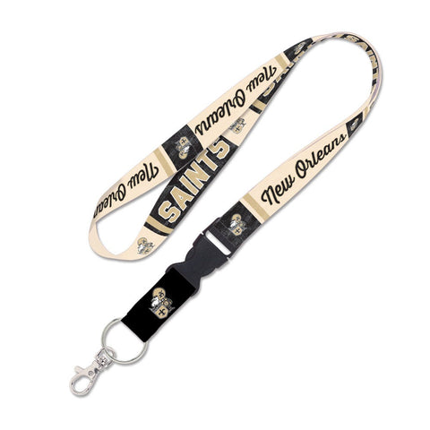 New Orleans Saints Lanyard with Detachable Buckle Vintage-0