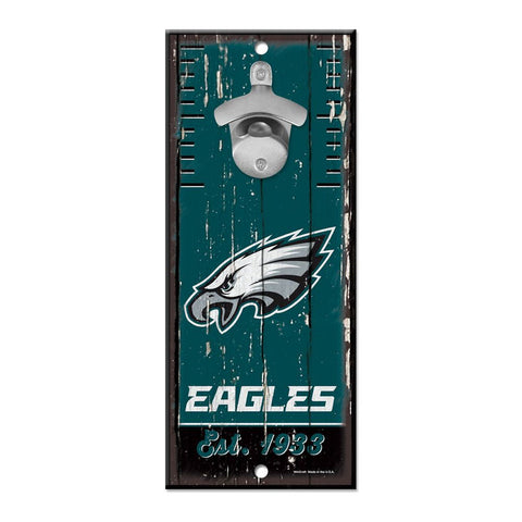Philadelphia Eagles Sign Wood 5x11 Bottle Opener-0