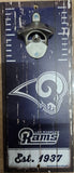 Los Angeles Rams Sign Wood 5x11 Bottle Opener Alternate-0
