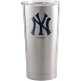 New York Yankees Travel Tumbler 20oz Ultra Silver-0