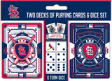 St. Louis Cardinals Playing Cards and Dice Set-0