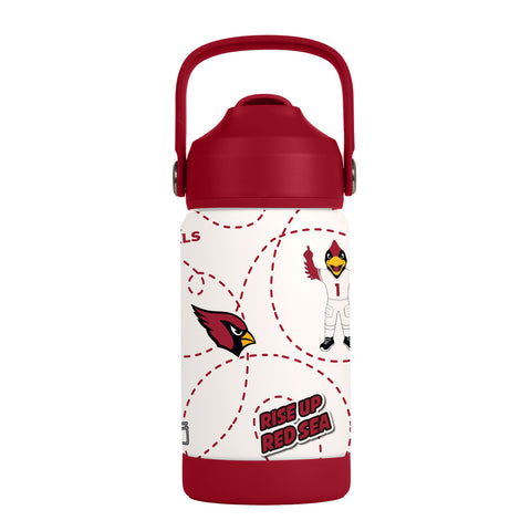 Arizona Cardinals Kids Bottle 12oz Stainless Steel Mascot-0