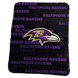 Baltimore Ravens Blanket 50x60 Fleece Classic-0