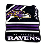 Baltimore Ravens Blanket 50x60 Raschel Throw-0