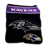Baltimore Ravens Blanket 60x80 Raschel Throw-0