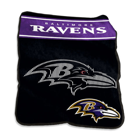 Baltimore Ravens Blanket 60x80 Raschel Throw-0