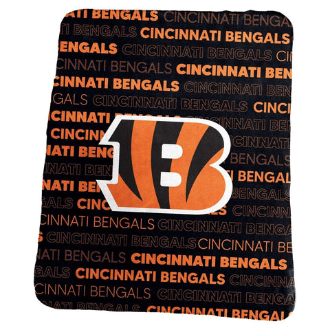 Cincinnati Bengals Blanket 50x60 Fleece Classic-0