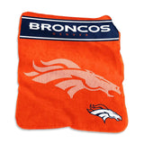 Denver Broncos Blanket 60x80 Raschel Throw-0