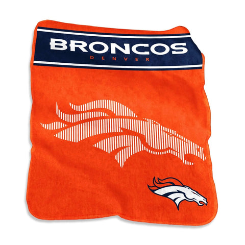 Denver Broncos Blanket 60x80 Raschel Throw-0