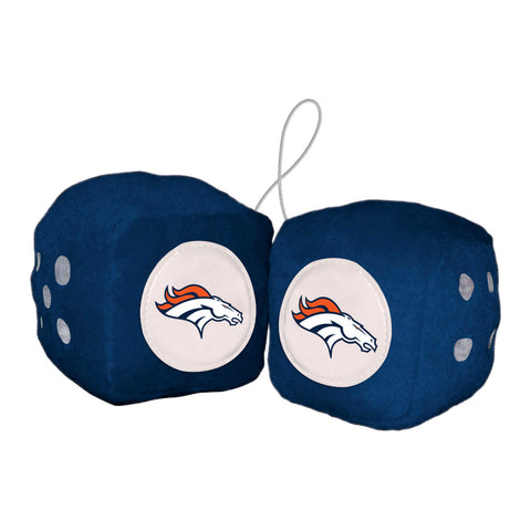 Denver Broncos Fuzzy Dice-0