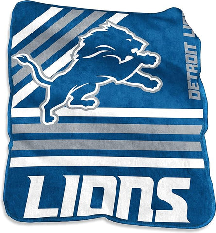 Detroit Lions Blanket 50x60 Raschel Throw-0