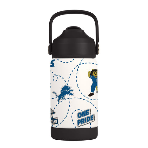 Detroit Lions Kids Bottle 12oz Stainless Steel Mascot-0