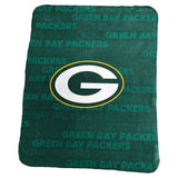 Green Bay Packers Blanket 50x60 Fleece Classic-0