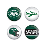 New York Jets Buttons 4 Pack-0