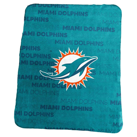 Miami Dolphins Blanket 50x60 Fleece Classic-0