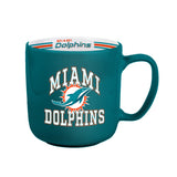 Miami Dolphins Coffee Mug 15oz Stripe Design-0