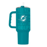 Miami Dolphins Tumbler 40oz Powder Coat Replay-0