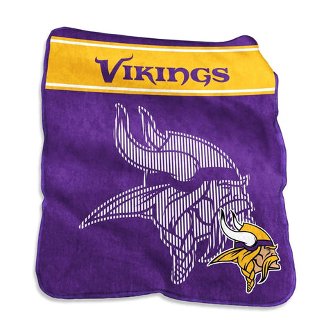 Minnesota Vikings Blanket 60x80 Raschel Throw-0