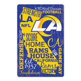 Los Angeles Rams Sign 11x17 Wood Wordage-0