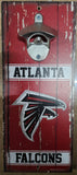 Atlanta Falcons Sign Wood 5x11 Bottle Opener Alternate-0