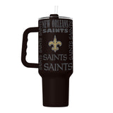 New Orleans Saints Tumbler 40oz Powder Coat Replay-0