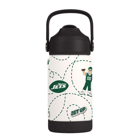 New York Jets Kids Bottle 12oz Stainless Steel Mascot-0
