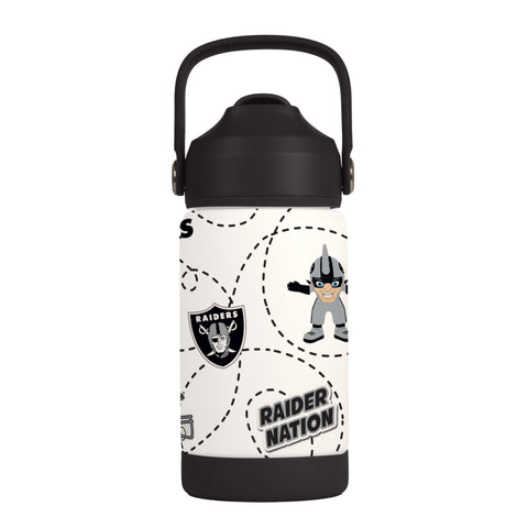 Las Vegas Raiders Kids Bottle 12oz Stainless Steel Mascot-0