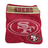 San Francisco 49ers Blanket 60x80 Raschel Throw-0