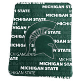 Michigan State Spartans Blanket 50x60 Fleece Classic-0