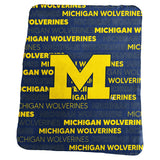Michigan Wolverines Blanket 50x60 Fleece Classic-0