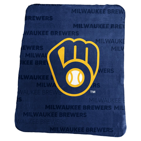 Milwaukee Brewers Blanket 50x60 Fleece Classic-0