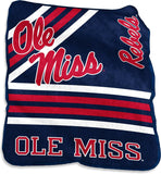 Mississippi Rebels Blanket 50x60 Raschel Throw-0