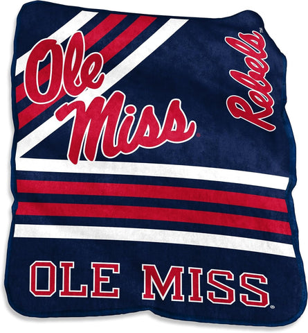 Mississippi Rebels Blanket 50x60 Raschel Throw-0