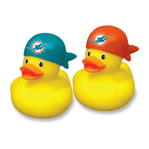 Miami Dolphins Rubber Duck 2 Pack Set-0