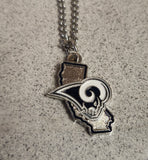 Los Angeles Rams Necklace State Design-0
