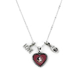 Florida State Seminoles Necklace Charmed Sport Love Football - Special Order-0
