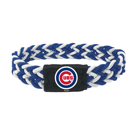Chicago Cubs Bracelet Braided Blue and White-0