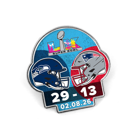 Seattle Seahawks Pin Score Super Bowl LX Champions-0