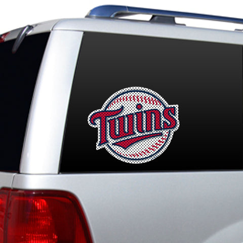 Minnesota Twins Window Film 12 Inch Die Cut-0