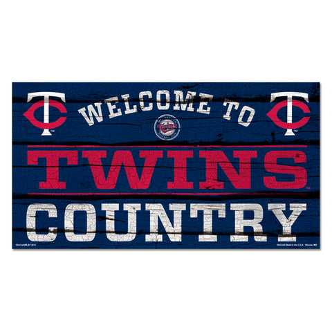 Minnesota Twins Sign 13x24 Wood Country-0