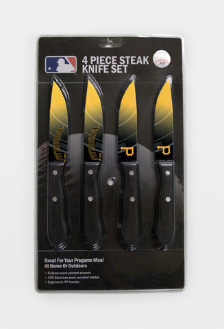 Pittsburgh Pirates Knife Set Steak 4 Pack-0