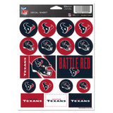 Houston Texans Decal Sheet 5x7 Vinyl-0