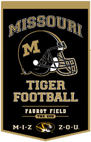 Missouri Tigers Banner 18x27 Wool PowerHouse-0