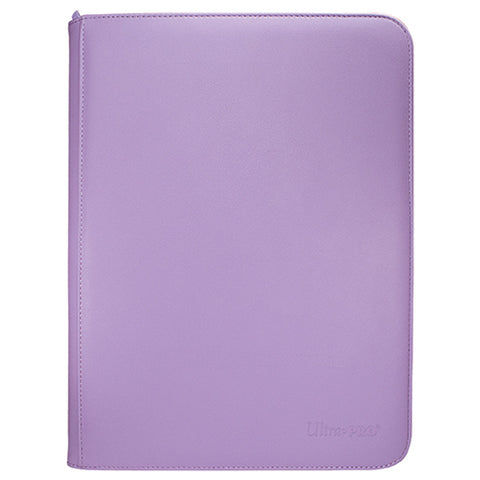 Vivid 9 Pocket Zippered PRO-Binder Purple-0