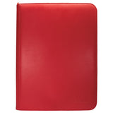 Vivid 9 Pocket Zippered PRO-Binder Red-0