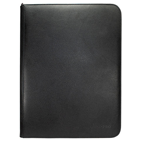 Vivid 9 Pocket Zippered PRO-Binder Black-0