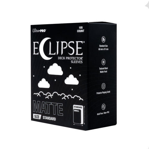 Eclipse Matte Standard Deck Protector Sleeves 105 Pack Arctic White-0