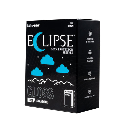 Eclipse Gloss Standard Deck Protector Sleeves 105 Pack Sky Blue-0