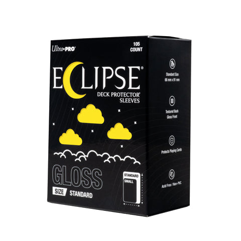 Eclipse Gloss Standard Deck Protector Sleeves 105 Pack Lemon Yellow-0